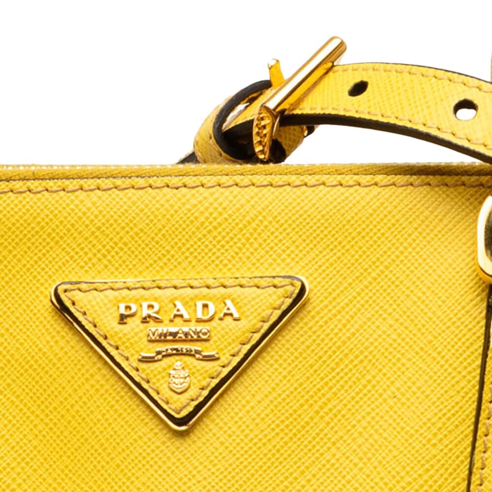 Pre-Loved Prada Medium Saffiano Lux Galleria Double Zip Satchel - Picture 7 of 8